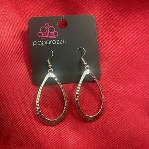 Silver toned earrings